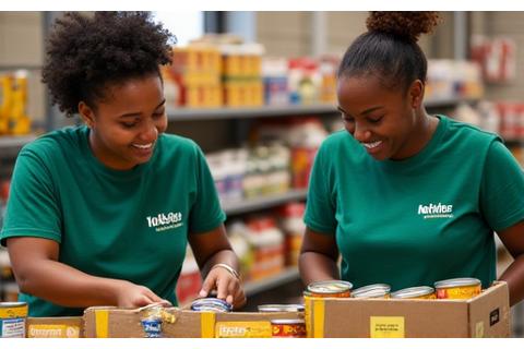 Northcurrent Outfitters staff volunteering at a local food bank