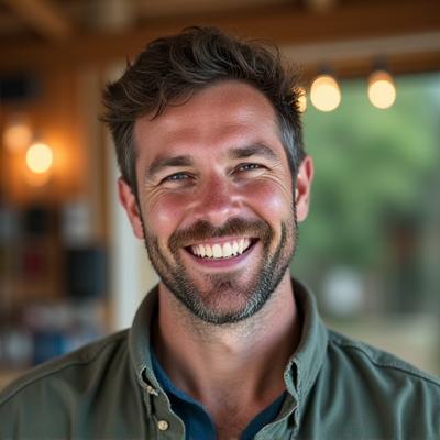 Portrait of David Miller, Northcurrent's workshop and tour guide