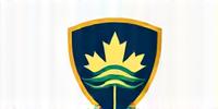 Logo for Water Protectors Canada, a shield with a wave and maple leaf.