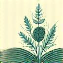 Open book with illustrations of fish and plants, symbolizing educational articles.