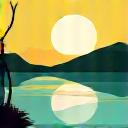 Play button icon overlaid on a serene fishing scene, symbolizing video tutorials.
